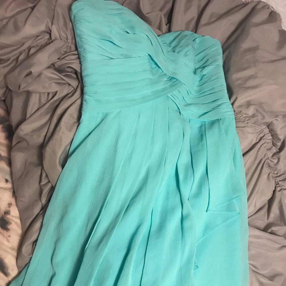 David’s Bridal Strapless Spa Bridesmaid Dress